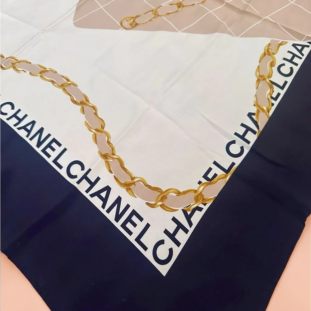 Chanel Silk Scarf Excellent